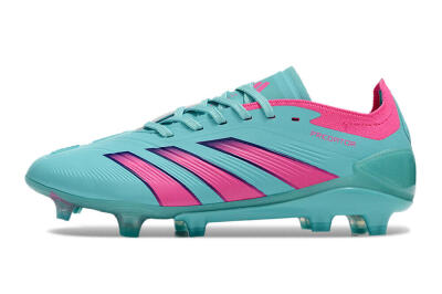 Men's Adidas Predator Accuracy FG Firm Ground Low-Tops Football Boots - Jade/Pink/Purple