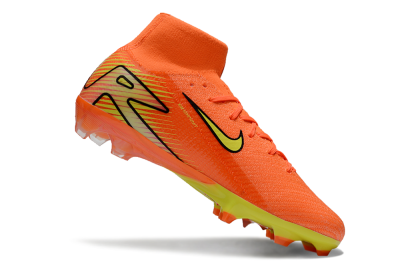 Men's Nike Air Zoom Mercurial Superfly 10 Elite FG Firm Ground High-Tops Football Boots - Red/Yellow/Black