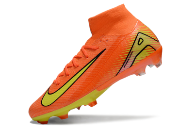 Men's Nike Air Zoom Mercurial Superfly 10 Elite FG Firm Ground High-Tops Football Boots - Red/Yellow/Black