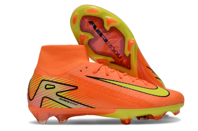 Men's Nike Air Zoom Mercurial Superfly 10 Elite FG Firm Ground High-Tops Football Boots - Red/Yellow/Black