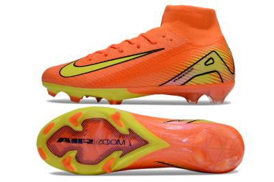 Men's Nike Air Zoom Mercurial Superfly 10 Elite FG Firm Ground High-Tops Football Boots - Red/Yellow/Black