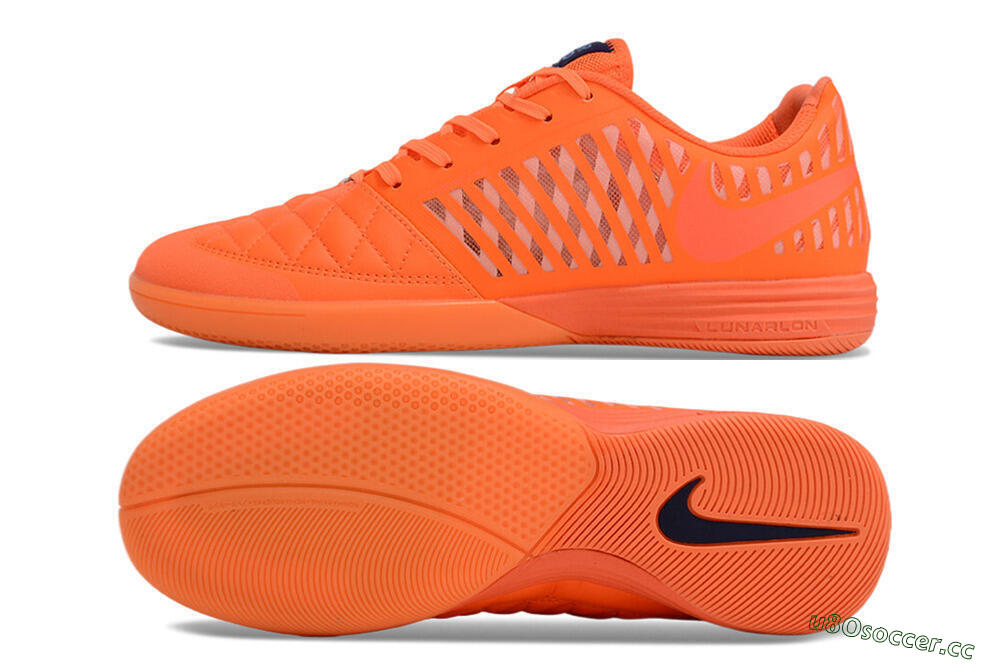 Unisex Nike Lunar Gato 2 IC Indoor & Futsal Low-Tops Football Shoes - Red/Black 1