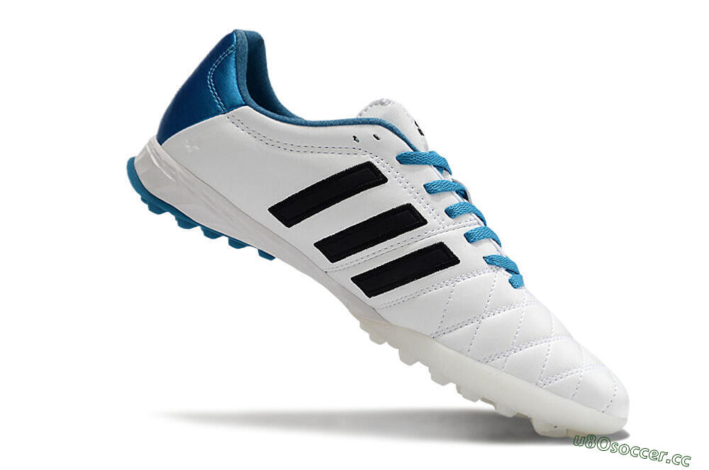 Men's Adidas AdiPure 11Pro X PD25 Trx TF Artificial Turf Low-Tops Football Shoes - White/Black/Blue 4