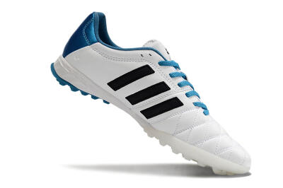 Men's Adidas AdiPure 11Pro X PD25 Trx TF Artificial Turf Low-Tops Football Shoes - White/Black/Blue