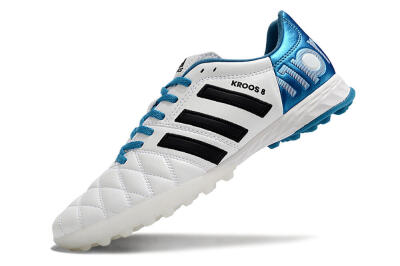 Men's Adidas AdiPure 11Pro X PD25 Trx TF Artificial Turf Low-Tops Football Shoes - White/Black/Blue
