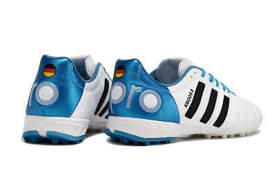Men's Adidas AdiPure 11Pro X PD25 Trx TF Artificial Turf Low-Tops Football Shoes - White/Black/Blue