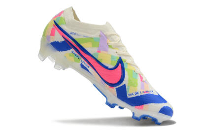 Unisex Nike Air Zoom Mercurial Vapor 15 Elite FG Firm Ground Low-Tops Football Boots - Beige/Blue/Yellow/Pink