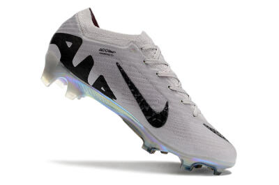 Unisex Nike Air Zoom Mercurial Vapor 15 Elite FG Firm Ground Low-Tops Football Boots - Grey/Black/Gold