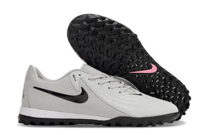 Men's Nike Phantom GX 2 Acad LV8 TF Artificial Turf Low-Tops Football Shoes - Grey/Black/White