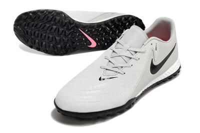 Men's Nike Phantom GX 2 Acad LV8 TF Artificial Turf Low-Tops Football Shoes - Grey/Black/White