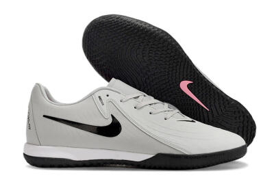 Men's Nike Phantom GX 2 Acad LV8 IC Indoor & Futsal Low-Tops Football Shoes - Grey/Black/White