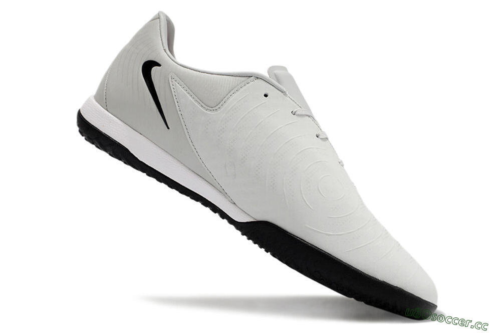 Men's Nike Phantom GX 2 Acad LV8 IC Indoor & Futsal Low-Tops Football Shoes - Grey/Black/White 4