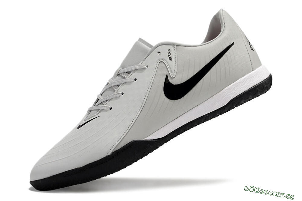 Men's Nike Phantom GX 2 Acad LV8 IC Indoor & Futsal Low-Tops Football Shoes - Grey/Black/White 5
