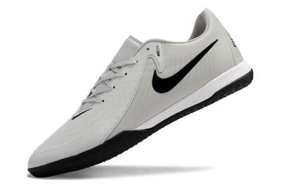 Men's Nike Phantom GX 2 Acad LV8 IC Indoor & Futsal Low-Tops Football Shoes - Grey/Black/White