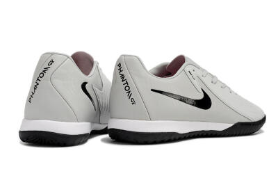 Men's Nike Phantom GX 2 Acad LV8 IC Indoor & Futsal Low-Tops Football Shoes - Grey/Black/White