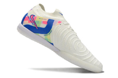 Men's Nike Phantom GX 2 Elite IC Indoor & Futsal Low-Tops Football Shoes - Beige/Blue/Yellow/Pink