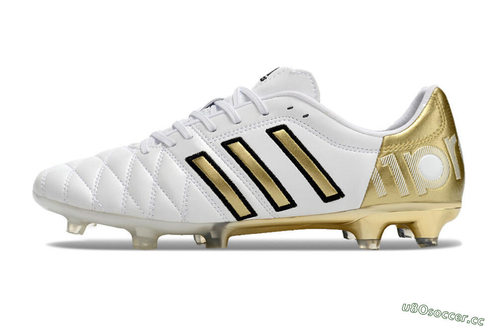 Men's Adidas AdiPure 11Pro X PD25 Trx FG Firm Ground Low-Tops Football Boots - White/Gold/Black 0