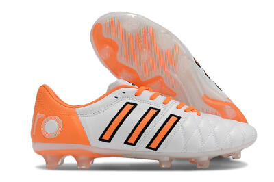 Men's Adidas AdiPure 11Pro X PD25 Trx FG Firm Ground Low-Tops Football Boots - White/Orange/Black
