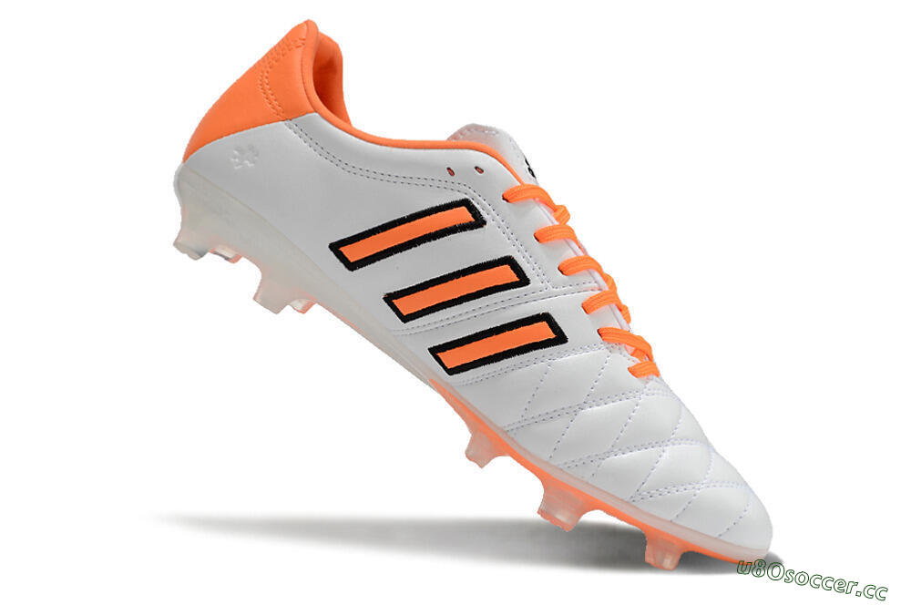 Men's Adidas AdiPure 11Pro X PD25 Trx FG Firm Ground Low-Tops Football Boots - White/Orange/Black 4