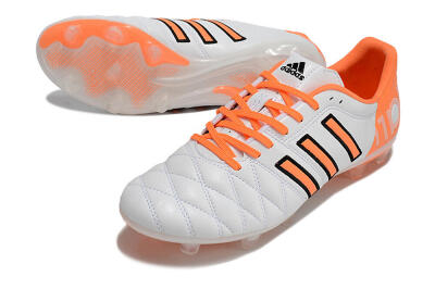 Men's Adidas AdiPure 11Pro X PD25 Trx FG Firm Ground Low-Tops Football Boots - White/Orange/Black