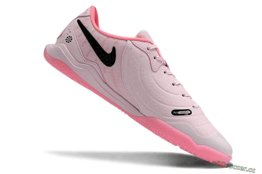 Men's Nike Tiempo Legend 10 Academy IC Indoor & Futsal Low-Tops Football Shoes - Pink/Black 4