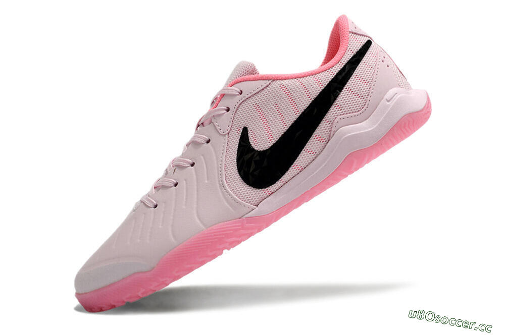 Men's Nike Tiempo Legend 10 Academy IC Indoor & Futsal Low-Tops Football Shoes - Pink/Black 5