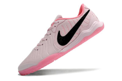 Men's Nike Tiempo Legend 10 Academy IC Indoor & Futsal Low-Tops Football Shoes - Pink/Black