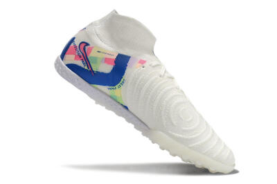 Men's Nike Phantom Luna Elite NU TF Artificial Turf High-Tops Football Shoes - Beige/Blue/Yellow/Pink