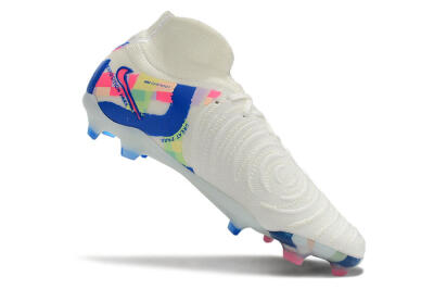 Men's Nike Phantom Luna Elite NU FG Firm Ground High-Tops Football Boots - Beige/Blue/Yellow/Pink