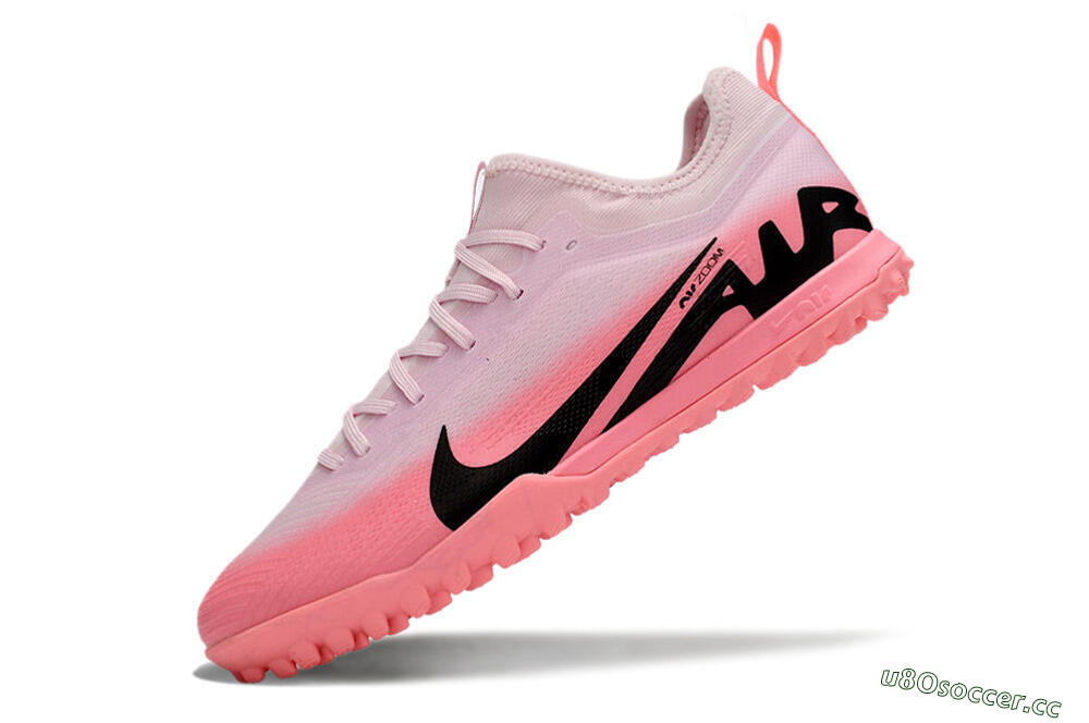 Men's Nike Air Zoom Mercurial Vapor 15 Pro TF Artificial Turf Low-Tops Football Shoes - Pink/Black 5