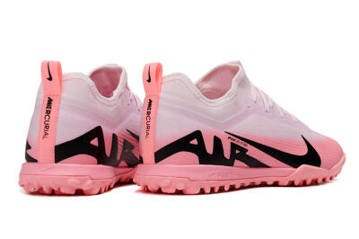 Men's Nike Air Zoom Mercurial Vapor 15 Pro TF Artificial Turf Low-Tops Football Shoes - Pink/Black