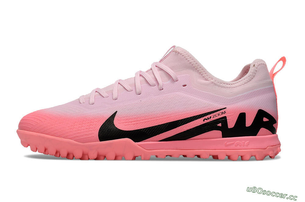 Men's Nike Air Zoom Mercurial Vapor 15 Pro TF Artificial Turf Low-Tops Football Shoes - Pink/Black 0
