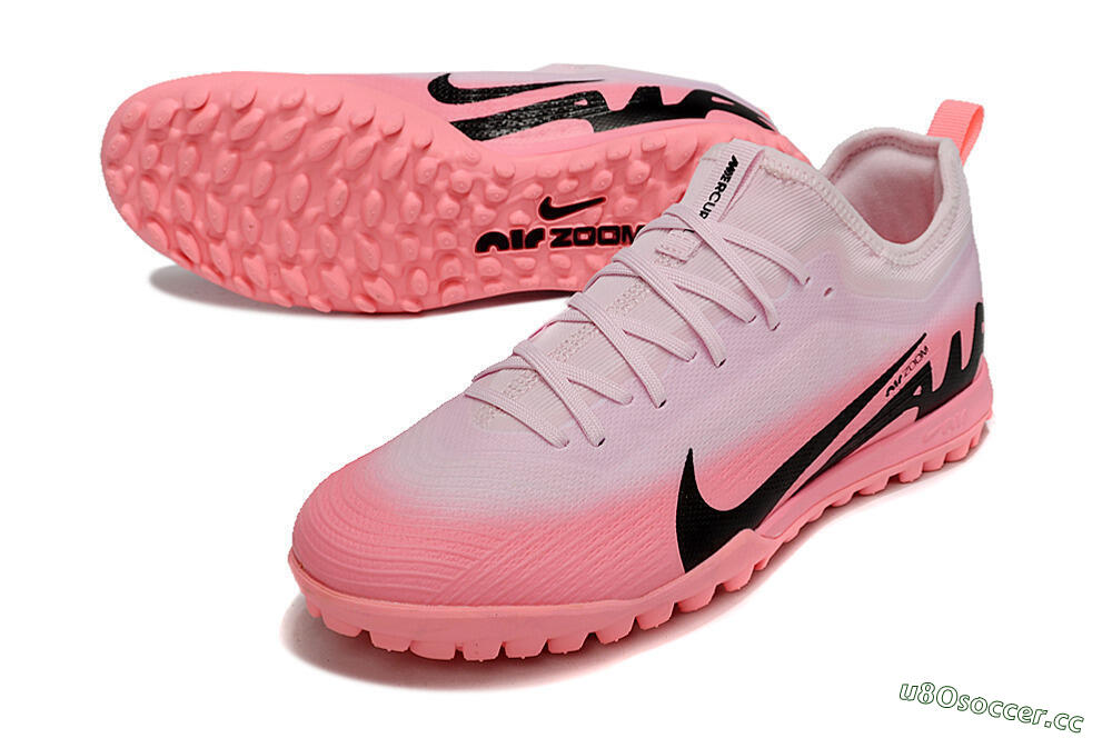 Men's Nike Air Zoom Mercurial Vapor 15 Pro TF Artificial Turf Low-Tops Football Shoes - Pink/Black 3