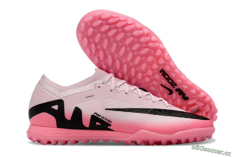 Men's Nike Air Zoom Mercurial Vapor 15 Elite TF Artificial Turf Low-Tops Football Shoes - Pink/Black 2