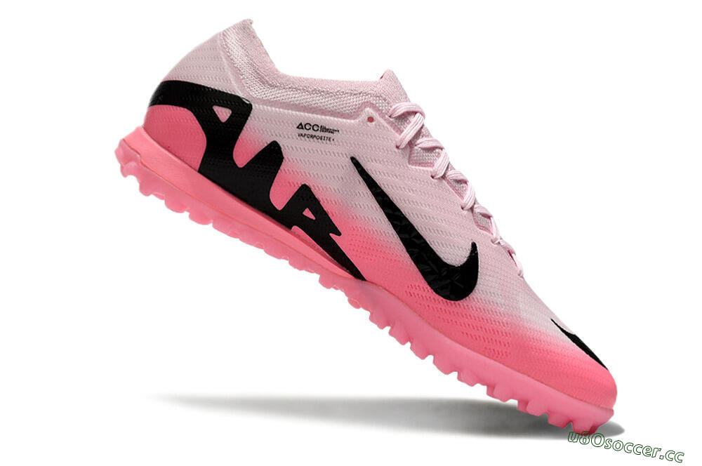 Men's Nike Air Zoom Mercurial Vapor 15 Elite TF Artificial Turf Low-Tops Football Shoes - Pink/Black 4