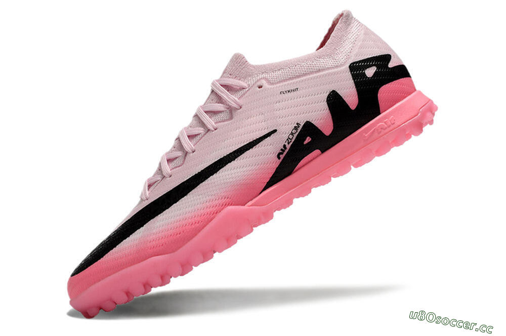 Men's Nike Air Zoom Mercurial Vapor 15 Elite TF Artificial Turf Low-Tops Football Shoes - Pink/Black 5