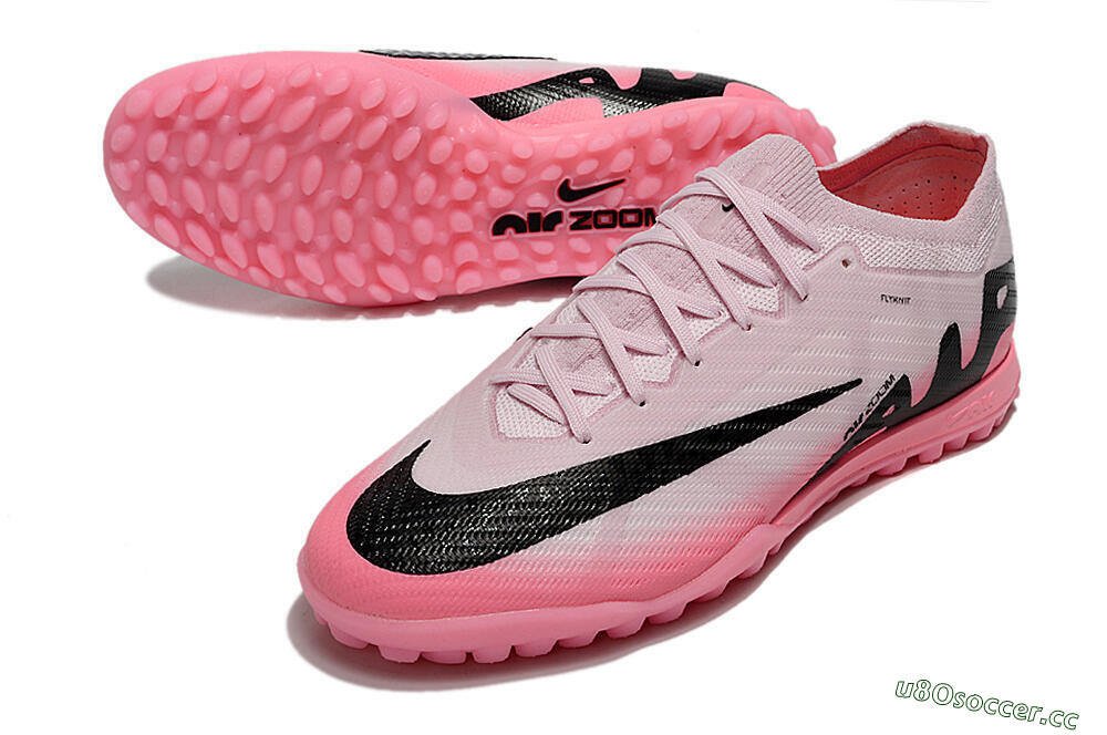 Men's Nike Air Zoom Mercurial Vapor 15 Elite TF Artificial Turf Low-Tops Football Shoes - Pink/Black 3