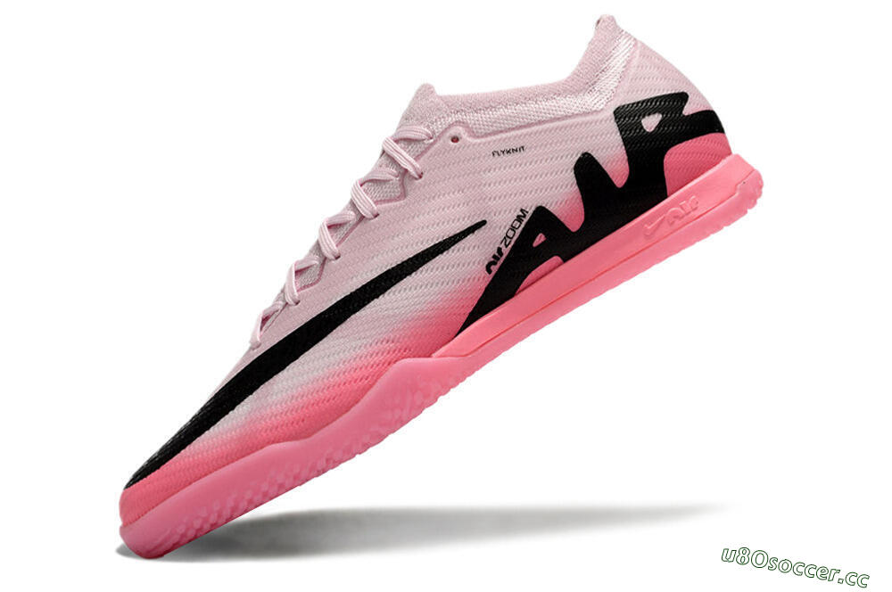Men's Nike Air Zoom Mercurial Vapor 15 Elite IC Indoor & Futsal Low-Tops Football Shoes - Pink/Black 5