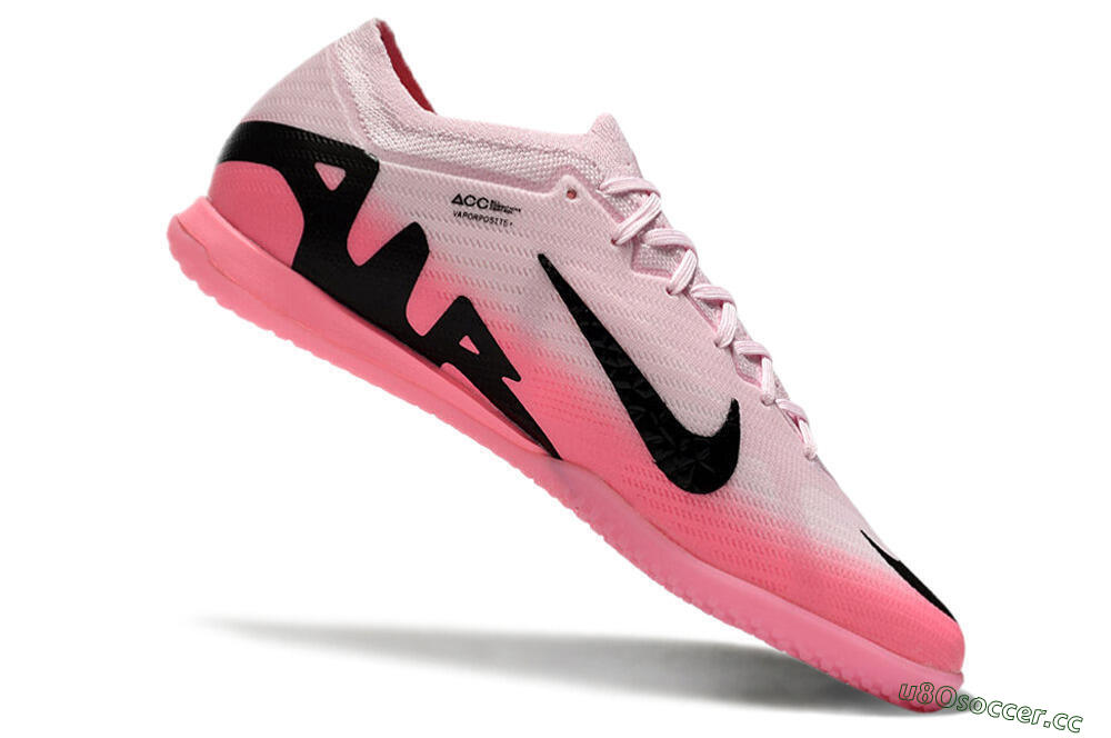 Men's Nike Air Zoom Mercurial Vapor 15 Elite IC Indoor & Futsal Low-Tops Football Shoes - Pink/Black 4