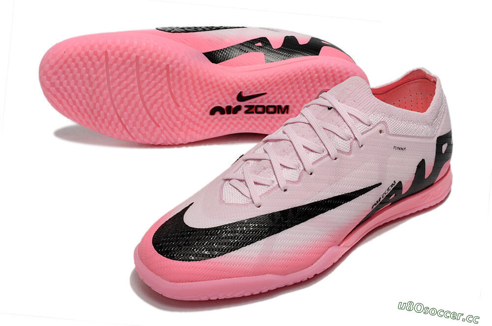 Men's Nike Air Zoom Mercurial Vapor 15 Elite IC Indoor & Futsal Low-Tops Football Shoes - Pink/Black 3