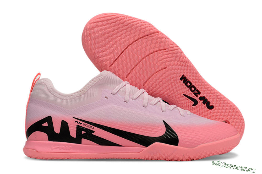 Men's Nike Air Zoom Mercurial Vapor 15 Pro IC Indoor & Futsal Low-Tops Football Shoes - Pink/Black 2