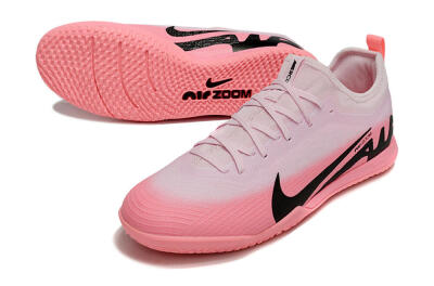 Men's Nike Air Zoom Mercurial Vapor 15 Pro IC Indoor & Futsal Low-Tops Football Shoes - Pink/Black
