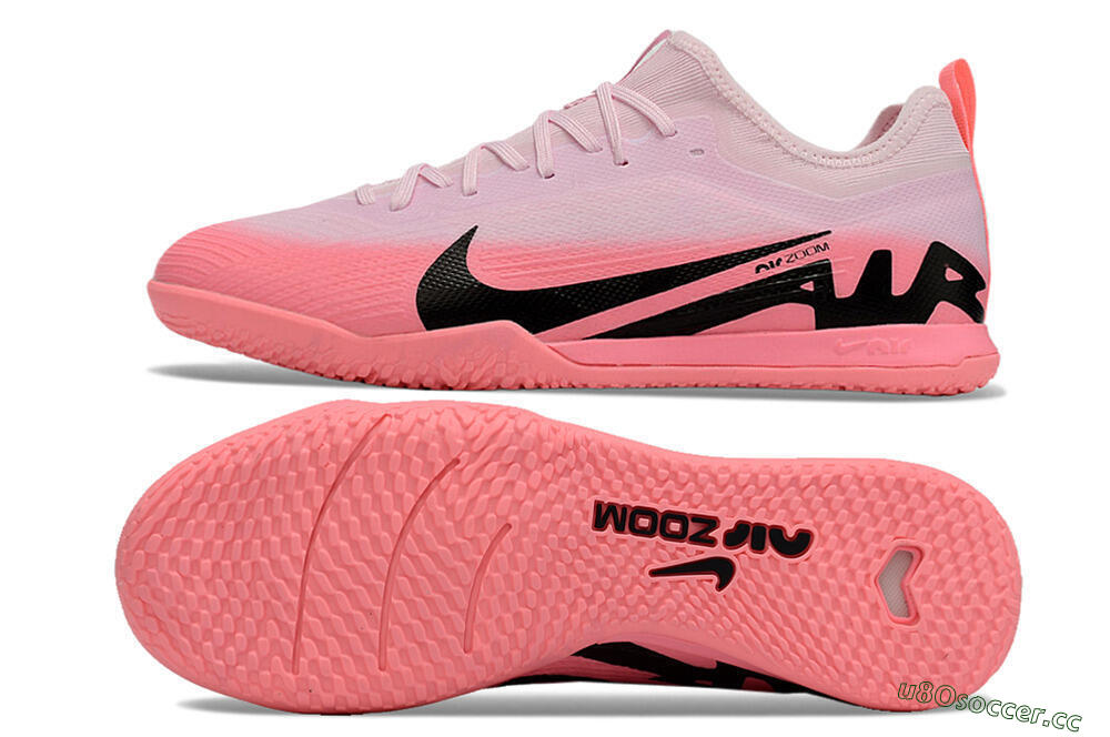 Men's Nike Air Zoom Mercurial Vapor 15 Pro IC Indoor & Futsal Low-Tops Football Shoes - Pink/Black 1