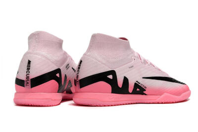 Men's Nike Air Zoom Mercurial Superfly 9 Elite IC Indoor & Futsal High-Tops Football Shoes - Pink/Black
