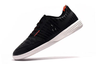 Men's Nike Lunar Gato 2 IC Indoor & Futsal Low-Tops Football Shoes - Black/Red/White