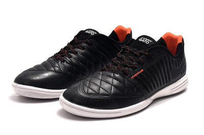 Men's Nike Lunar Gato 2 IC Indoor & Futsal Low-Tops Football Shoes - Black/Red/White