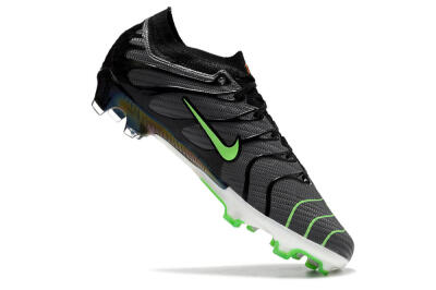 Men's Nike Air Zoom Mercurial Vapor 15 Elite FG Firm Ground Low-Tops Football Boots - Silver/Black/Green