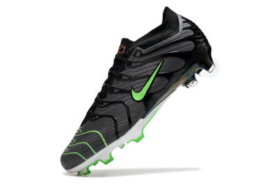 Men's Nike Air Zoom Mercurial Vapor 15 Elite FG Firm Ground Low-Tops Football Boots - Silver/Black/Green