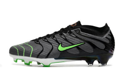 Men's Nike Air Zoom Mercurial Vapor 15 Elite FG Firm Ground Low-Tops Football Boots - Silver/Black/Green