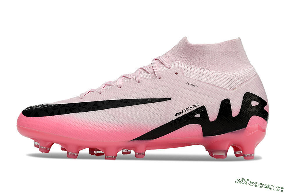 Men's Nike Air Zoom Mercurial Superfly 9 Elite FG Artificial Grass High-Tops Football Boots - Pink/Black 0